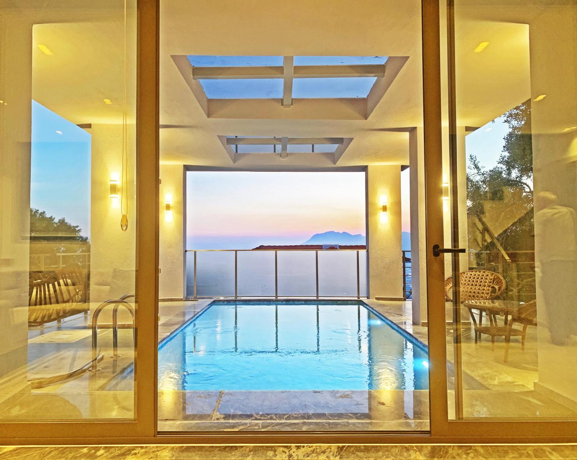 Villa With A Private Heated Pool, Jacuzzi, Overlooking Spectacular Views Of The Sea คาช ภายนอก รูปภาพ