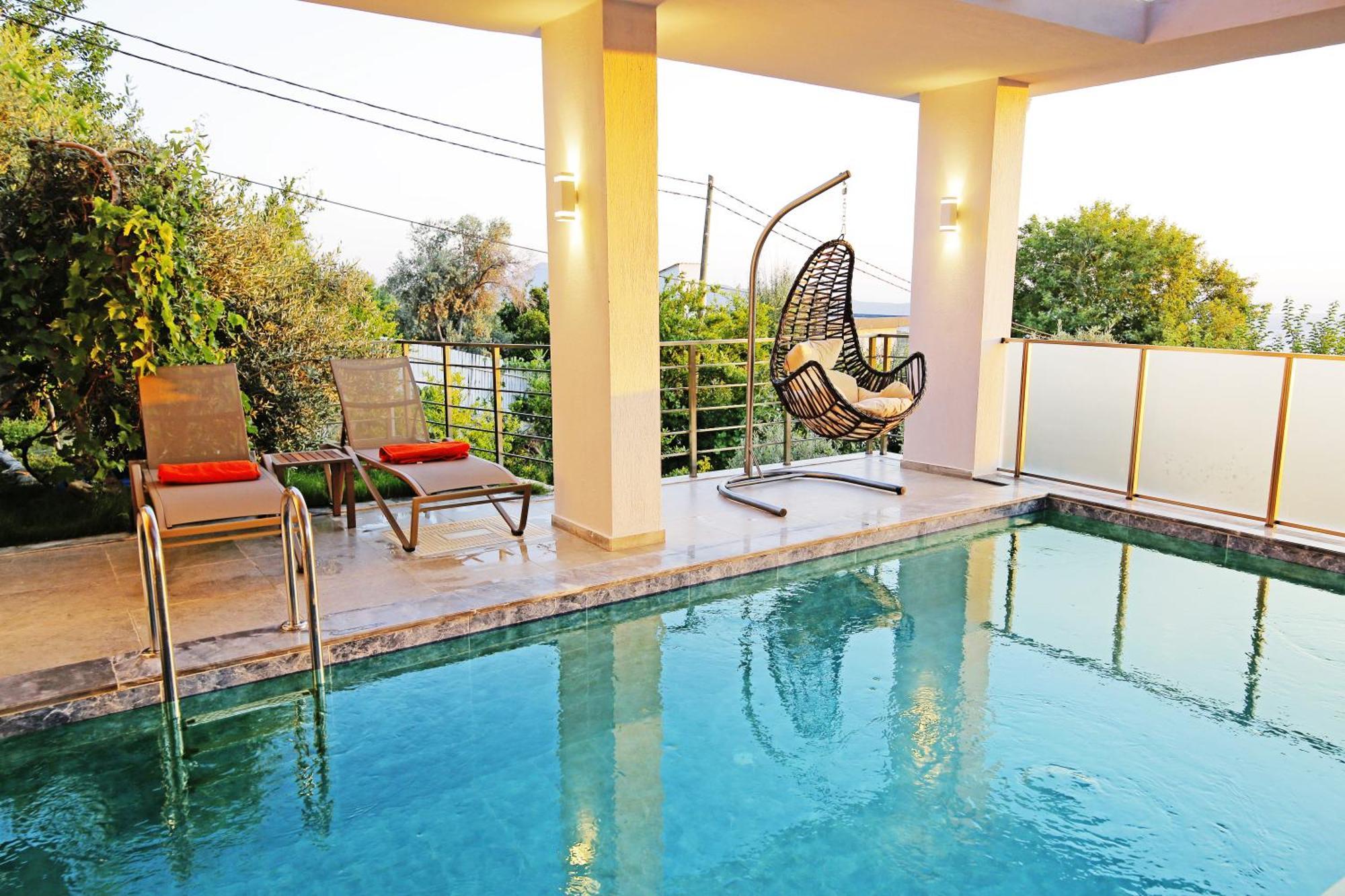 Villa With A Private Heated Pool, Jacuzzi, Overlooking Spectacular Views Of The Sea คาช ภายนอก รูปภาพ